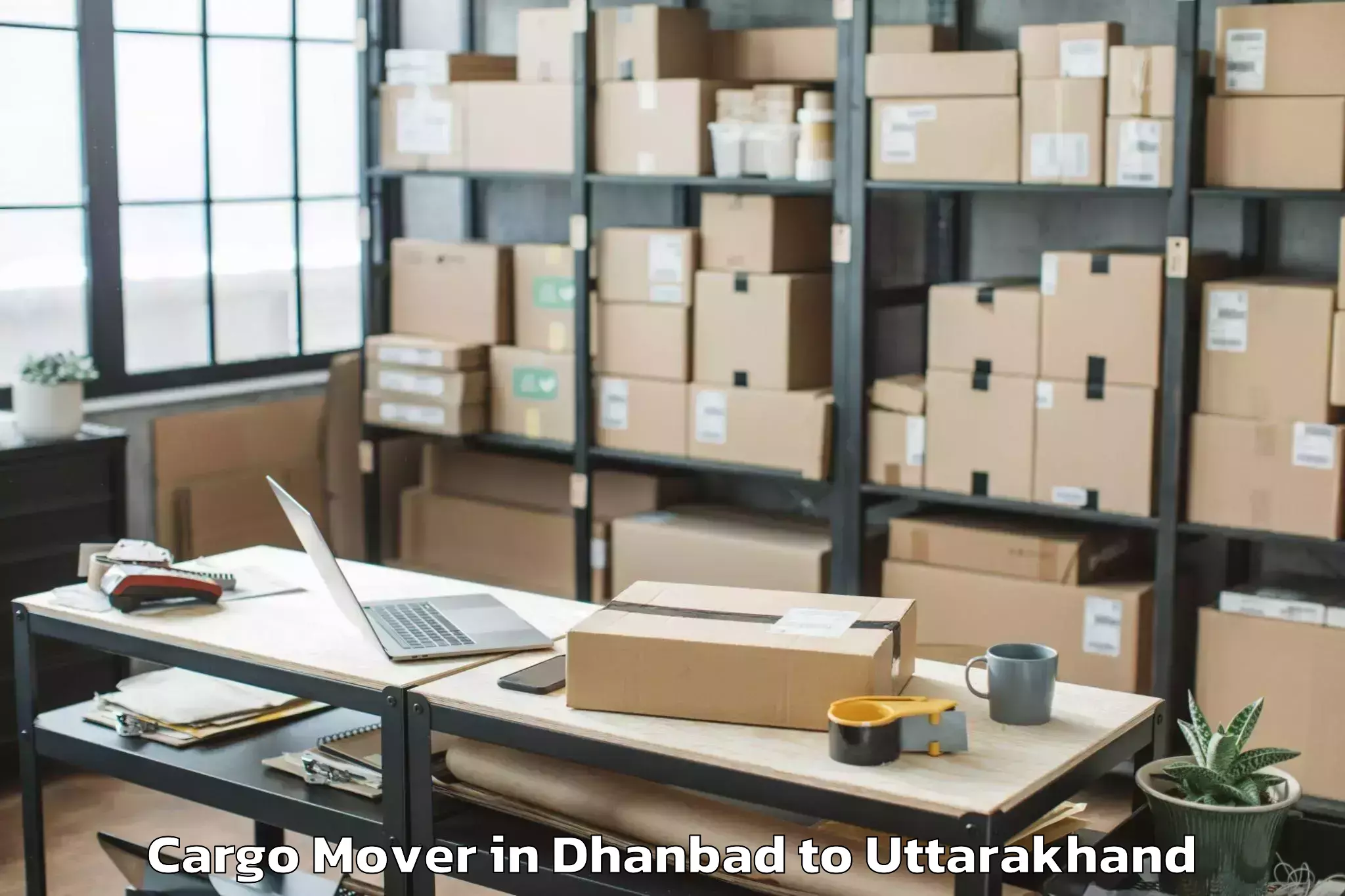 Dhanbad to Hemwati Nandan Bahuguna Uttara Cargo Mover Booking